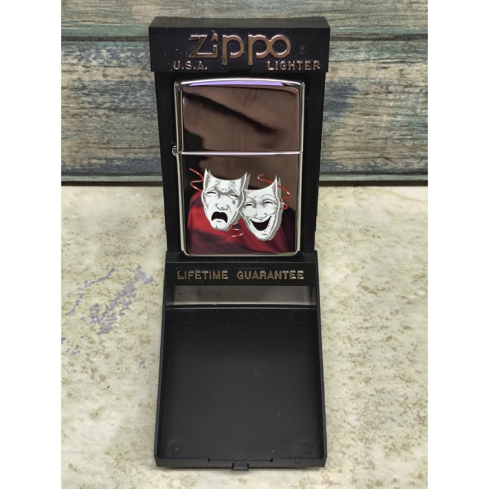 NEW!! Vintage‎ 1998 zippo laugh now cry later RARE